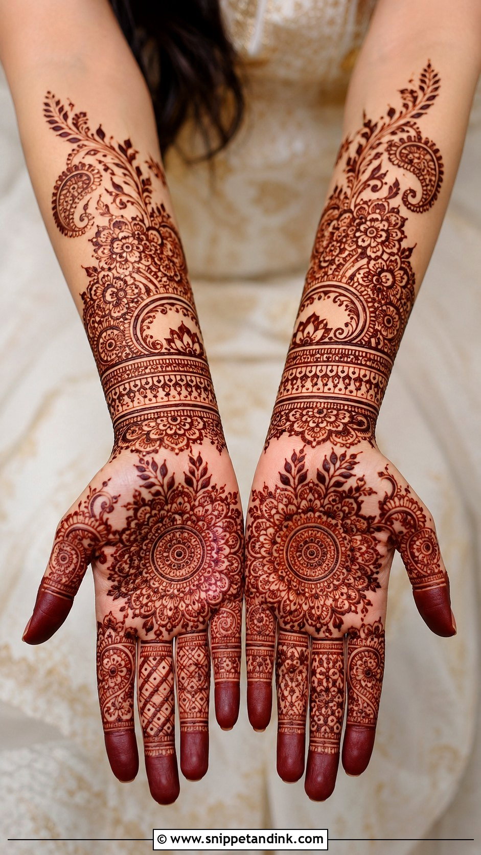 Full Hand Teej Mehndi Design - Snippet and Ink - 30 Full Mehndi Designs