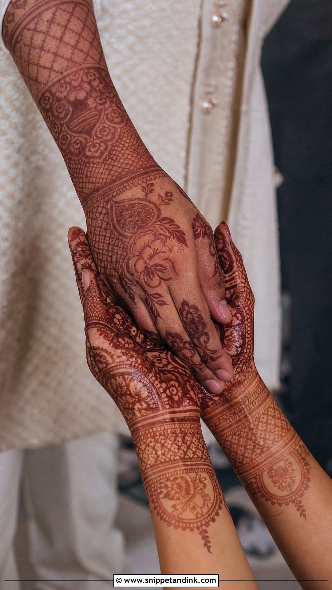 Full Hand Varmala Mehndi Design - Snippet and Ink - 20 Varmala Mehndi Design Ideas