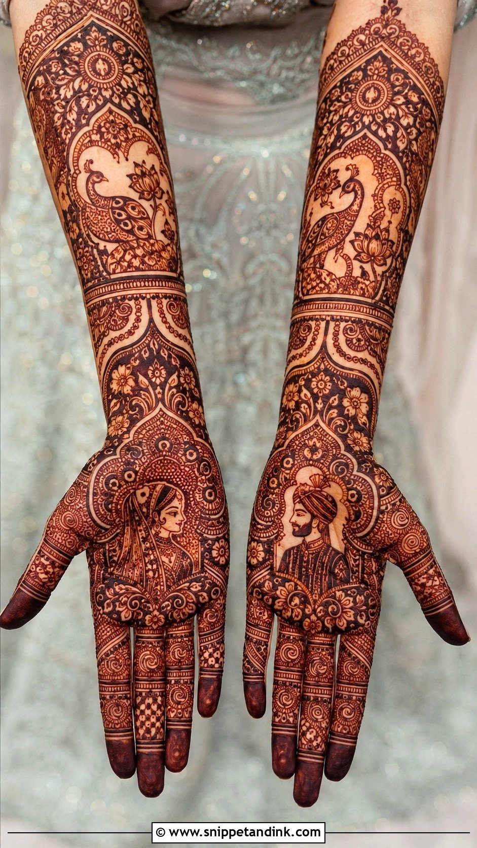 Full Hand Wedding Mehndi Design - Snippet and Ink - 35 Latest Full Hand Mehndi Designs