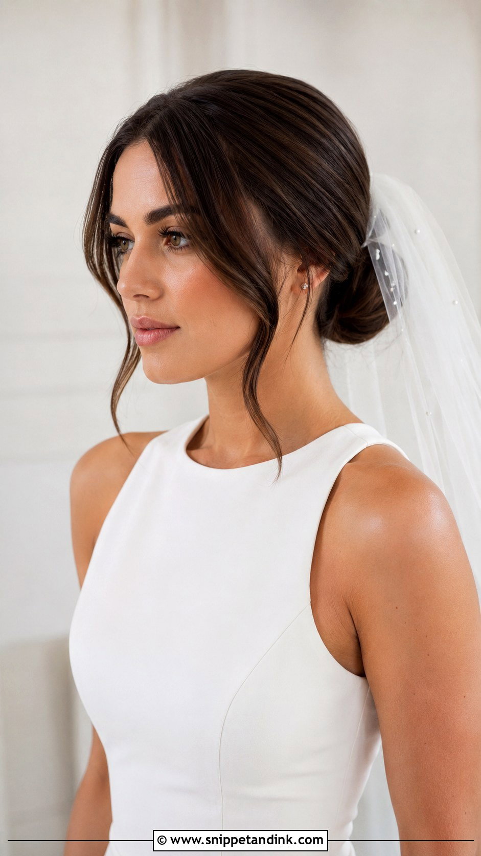 Full Lace Wig Low Bun - Snippet and Ink - 15 Wig Hairstyles for Weddings