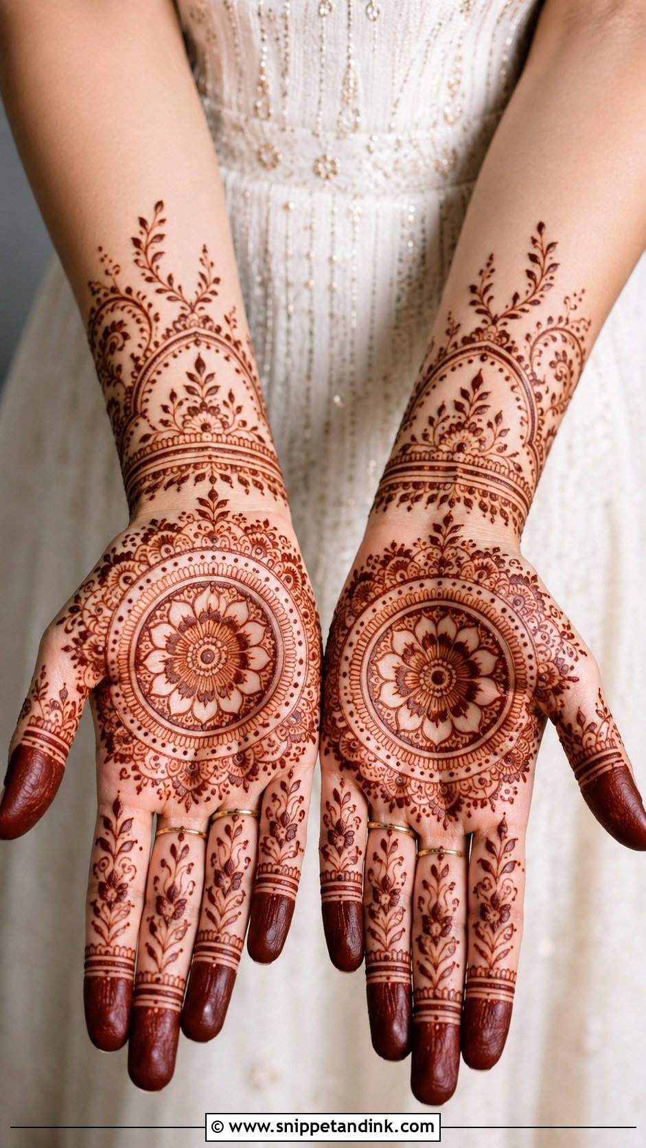 Full Palm Beginner Mehndi Design - Snippet and Ink - 30 Full Palm Mehndi Design Ideas