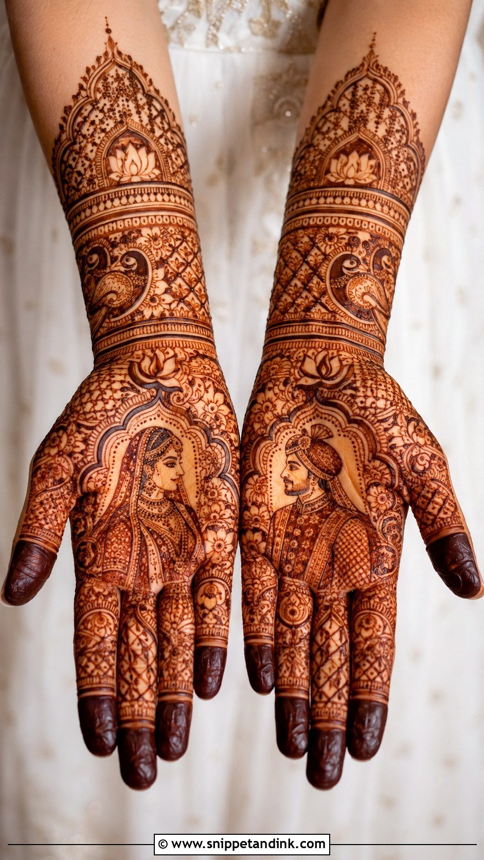 Full Palm Bridal Mehndi Design - Snippet and Ink - 30 Full Palm Mehndi Design Ideas