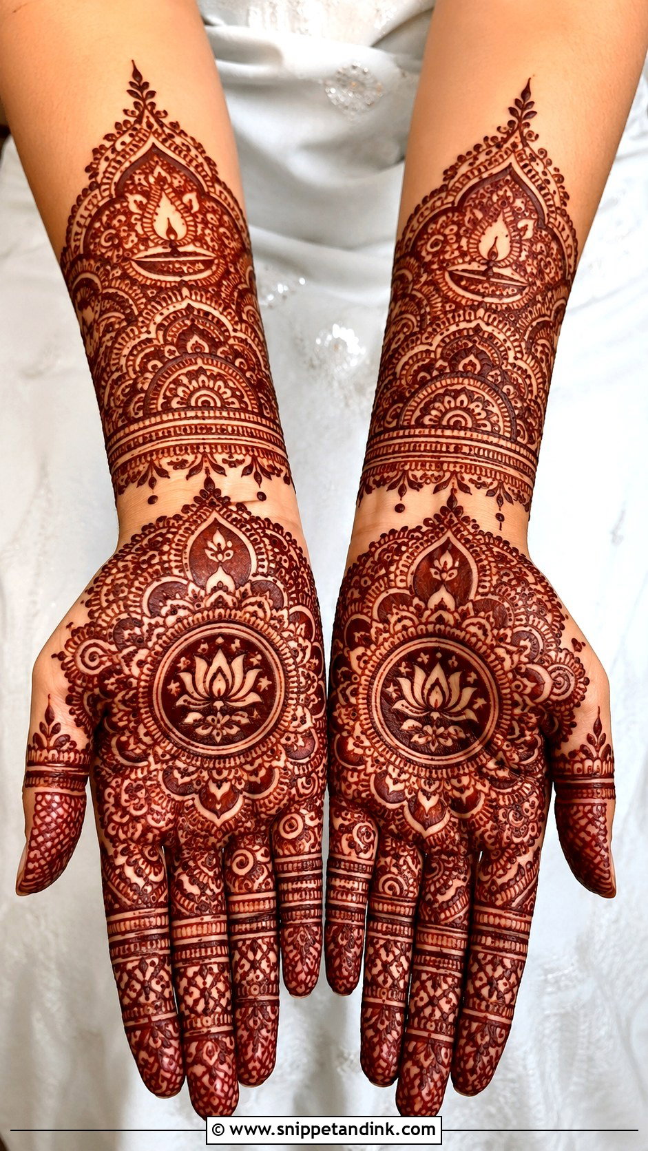 Full Palm Diwali Mehndi Design - Snippet and Ink - 30 Full Palm Mehndi Design Ideas