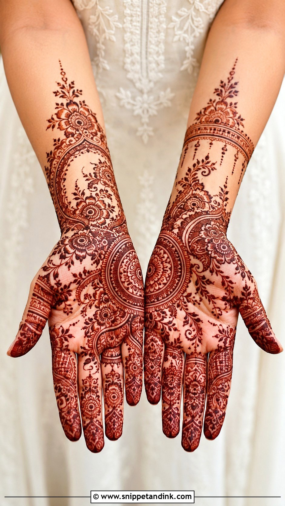 Full Palm Eid Mehndi Design - Snippet and Ink - 30 Full Palm Mehndi Design Ideas