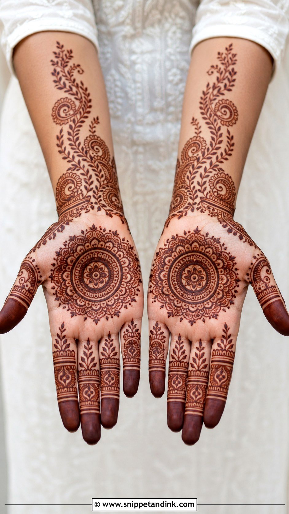 Full Palm Finger Mehndi Design - Snippet and Ink - 30 Full Palm Mehndi Design Ideas