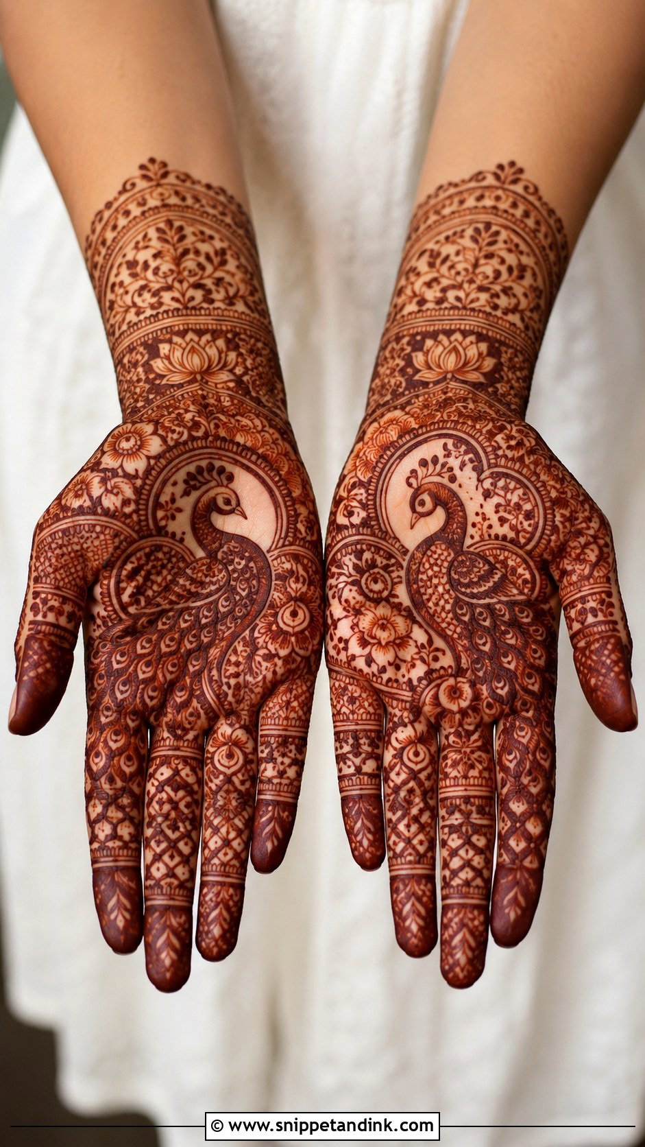 Full Palm Indian Mehndi Design - Snippet and Ink - 30 Full Palm Mehndi Design Ideas