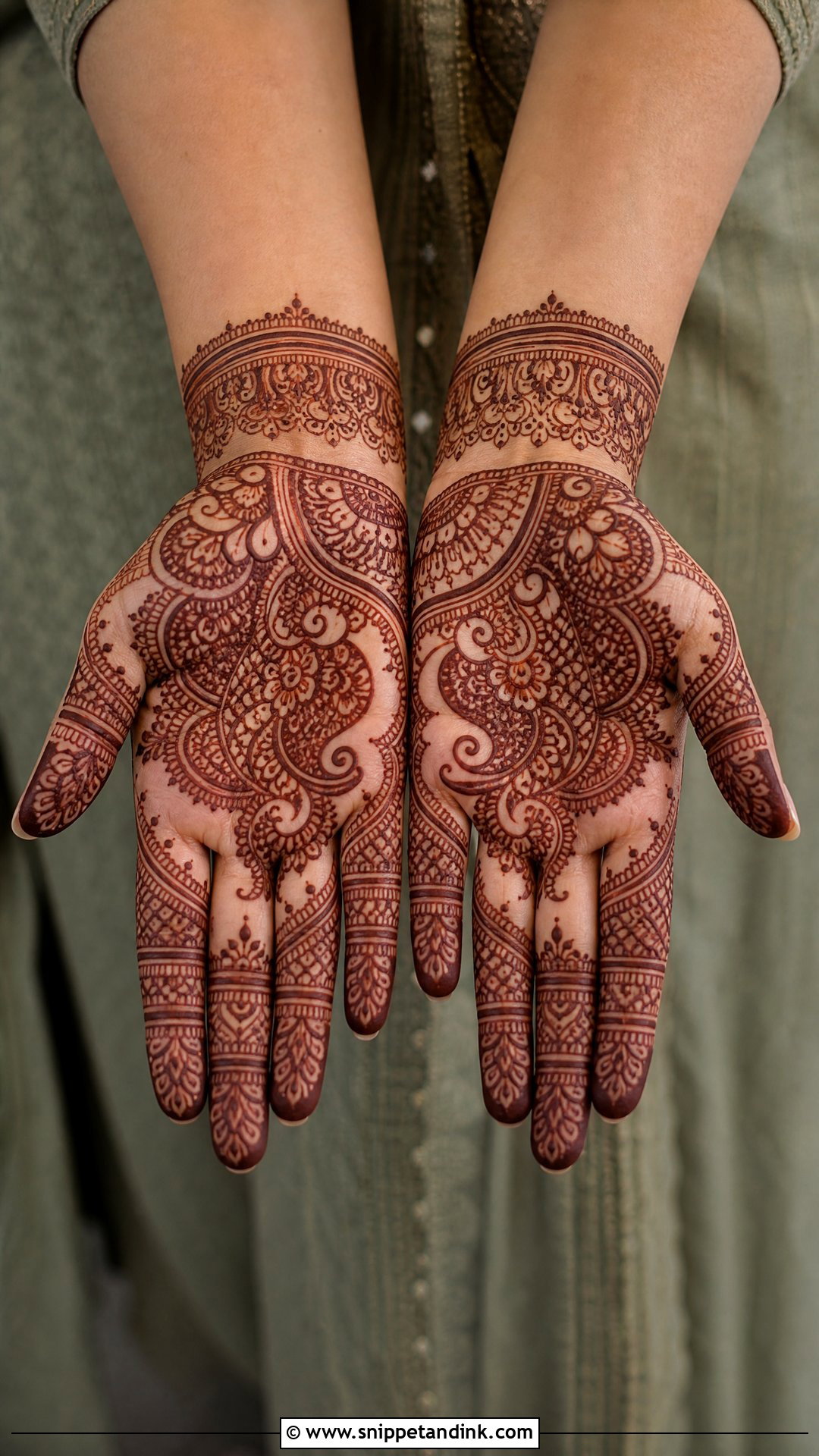 Full Palm Inside Mehndi Design - Snippet and Ink - 25 Inside Mehndi Designs
