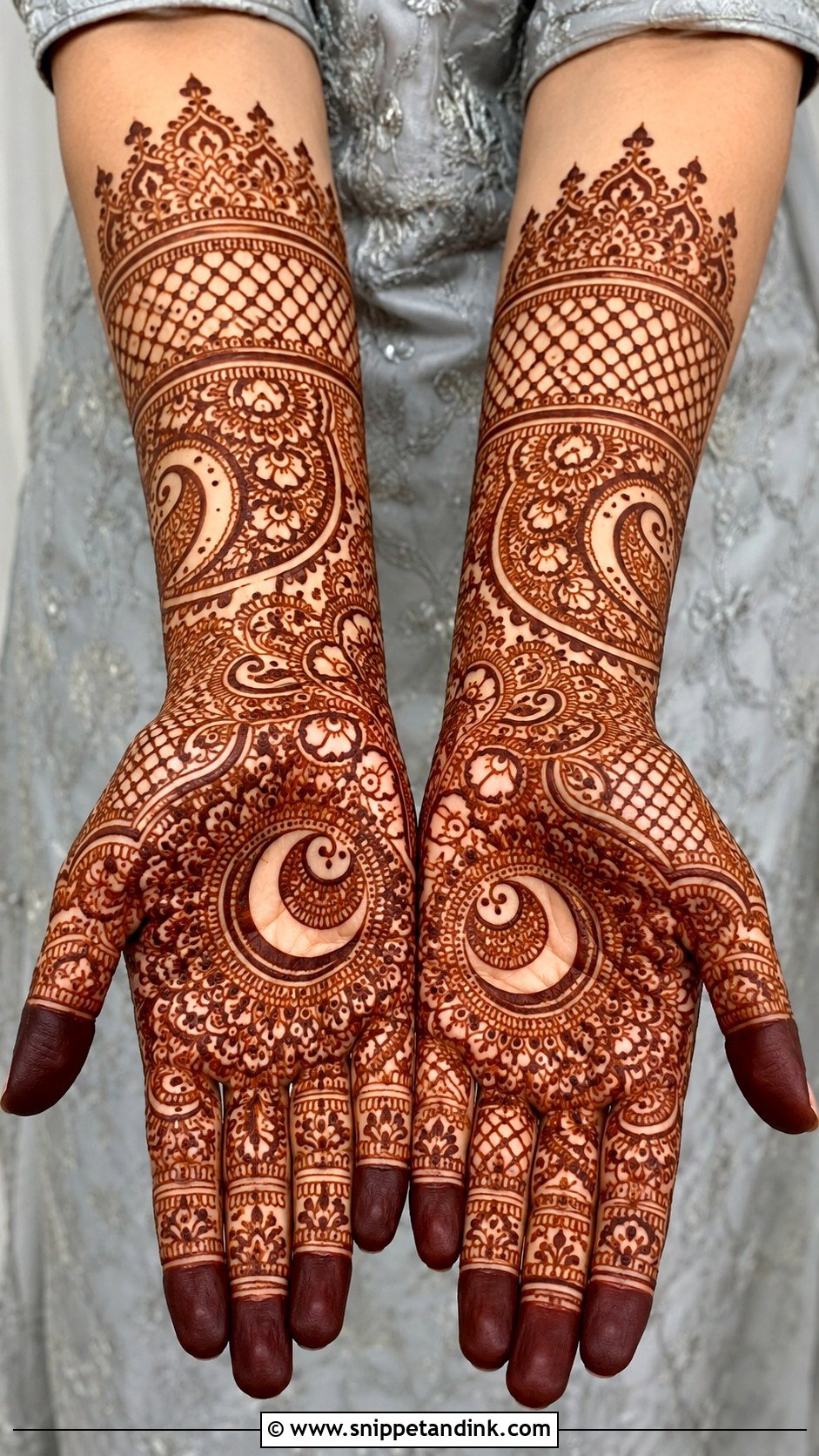 Full Palm Karwa Chauth Mehndi Design - Snippet and Ink - 30 Full Palm Mehndi Design Ideas