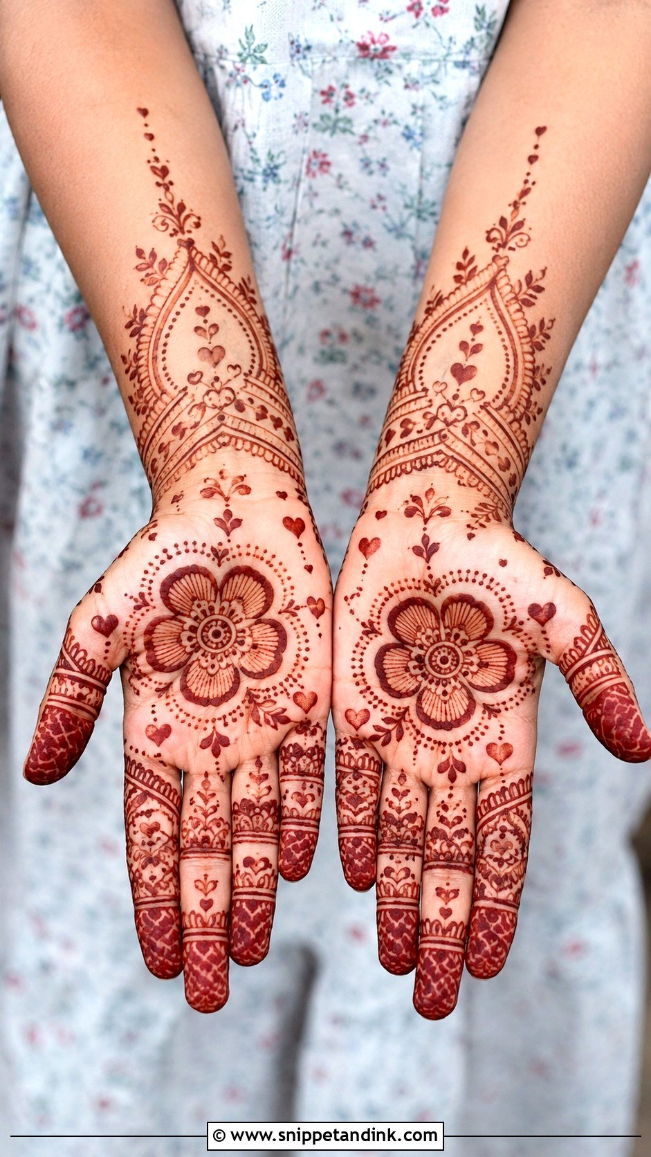 Full Palm Kids Mehndi Design - Snippet and Ink - 30 Full Palm Mehndi Design Ideas