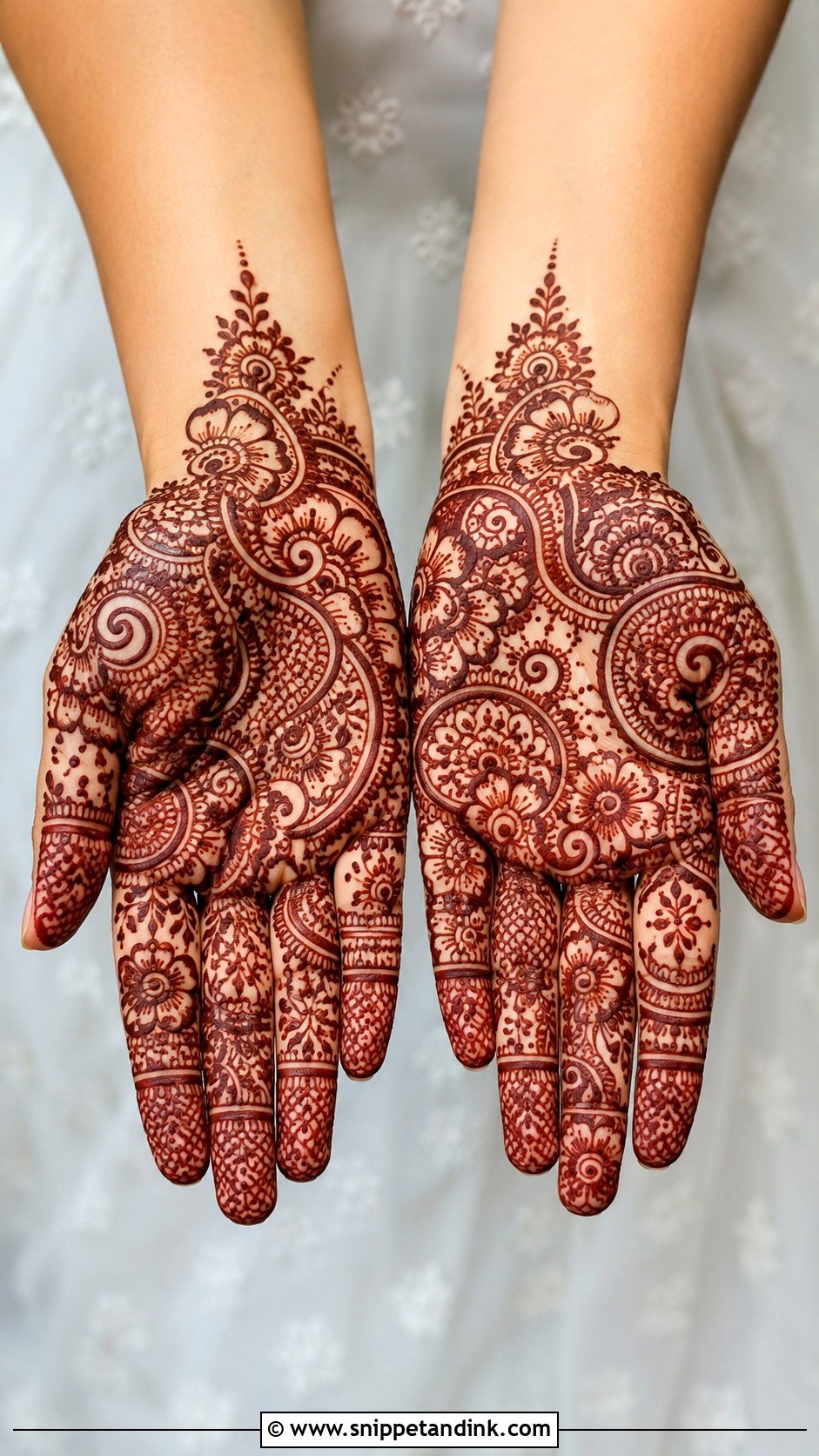 Full Palm Mehndi Design - Snippet and Ink - 35 Unique Palm Mehndi Design Ideas