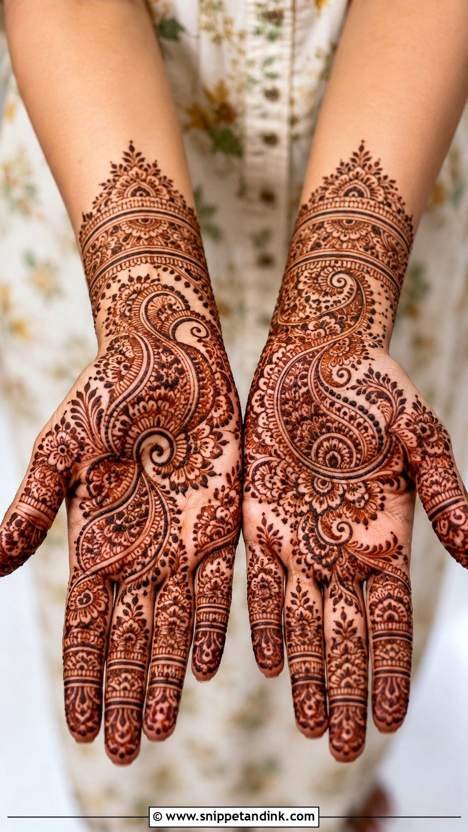 Full Palm Paisley Mehndi - Snippet and Ink - 30 New Unique Mehndi Designs