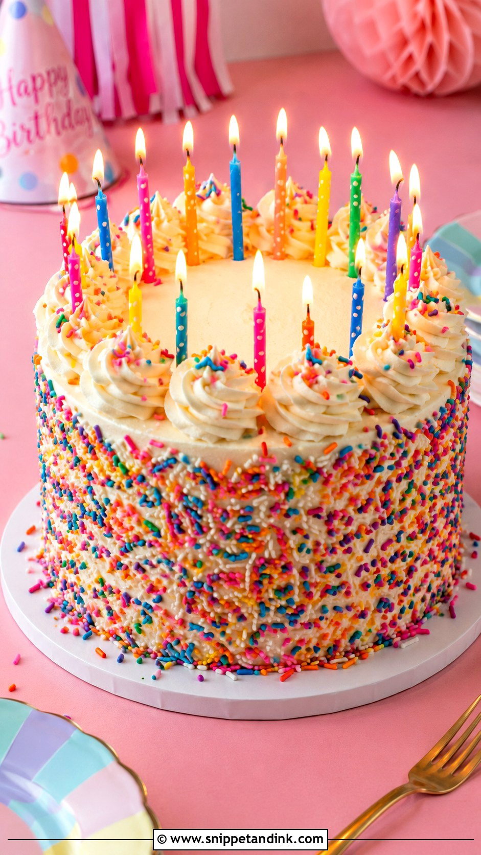 Funfetti Birthday Cake For 20 People - Snippet and Ink - 20 Cake for 20 People