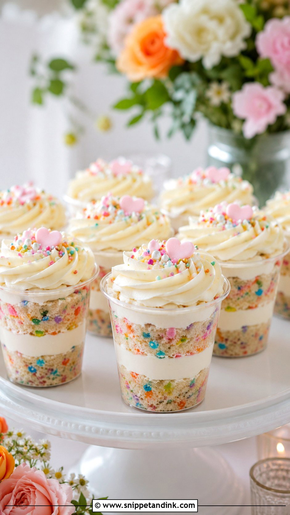 Funfetti Wedding Cake Cups - Snippet and Ink - 20 Cake Cups Ideas for Wedding