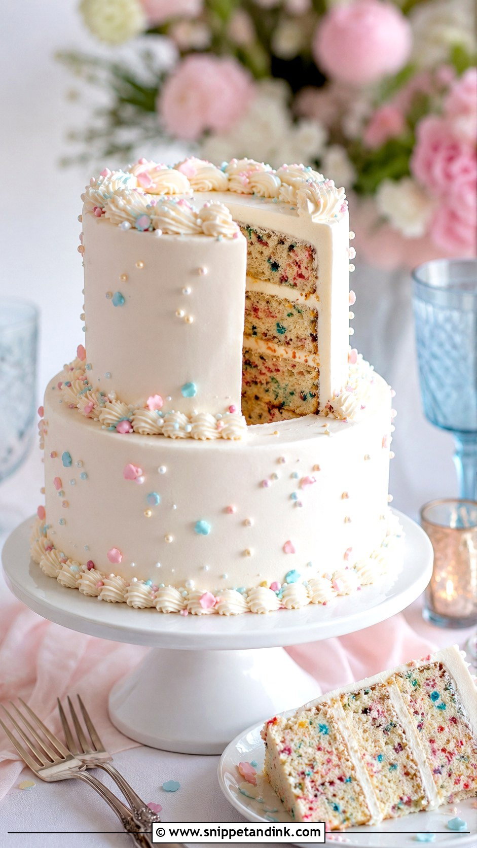 Funfetti Wedding Cake Mix - Snippet and Ink - 20 Wedding Cake Mix Ideas