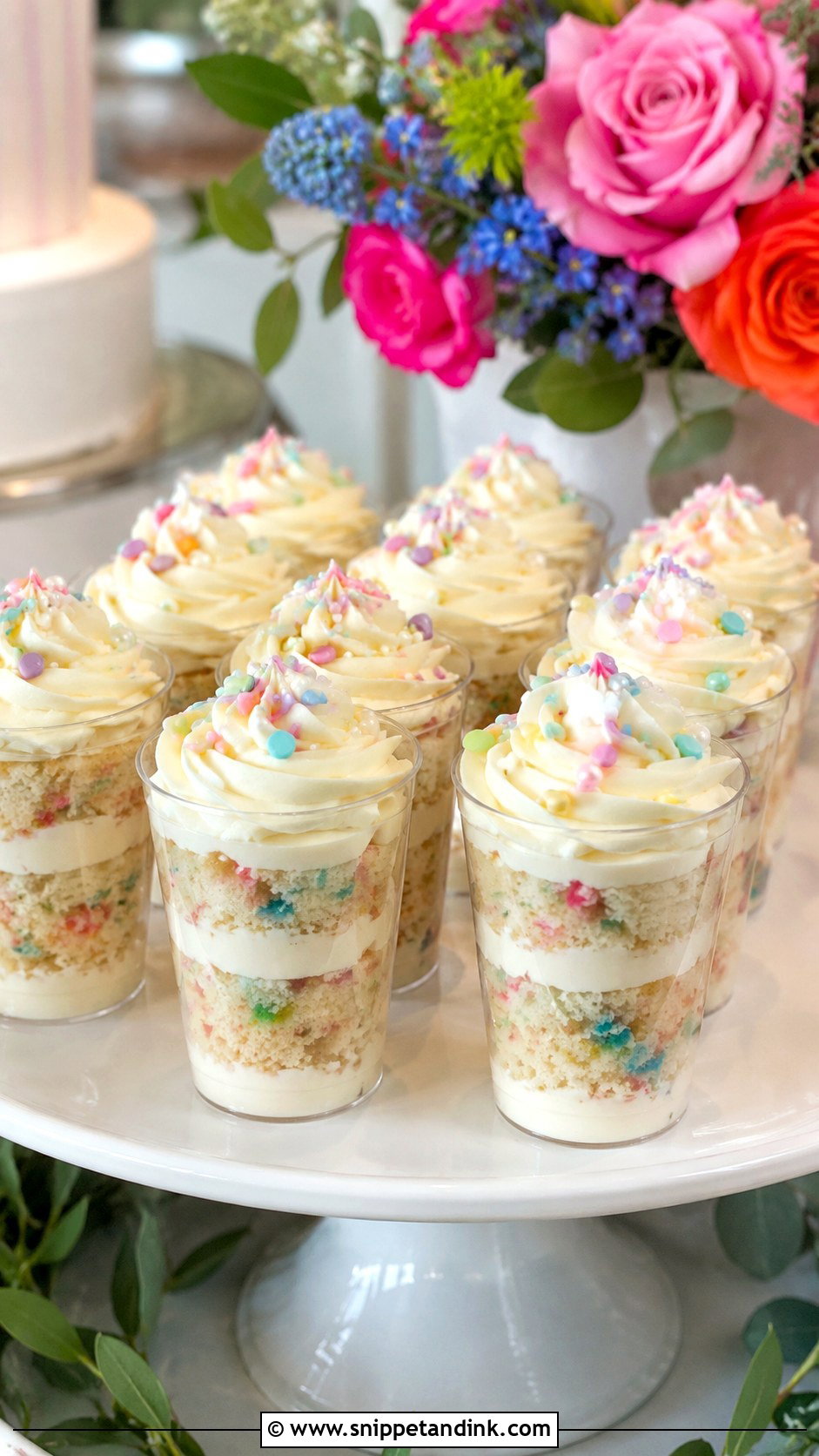 Funfetti Wedding Cake Shooters - Snippet and Ink - 20 Wedding Cake Shooters
