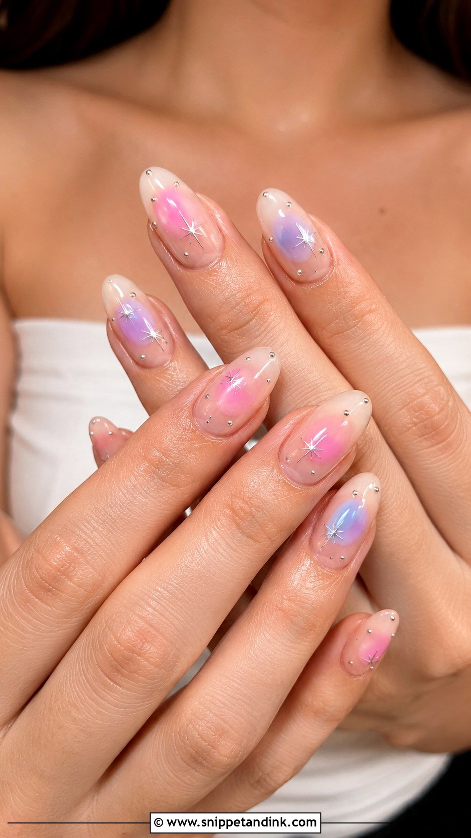 Funky Bridal Aura Nails - Snippet and Ink - 20 Funky Bridal Nails