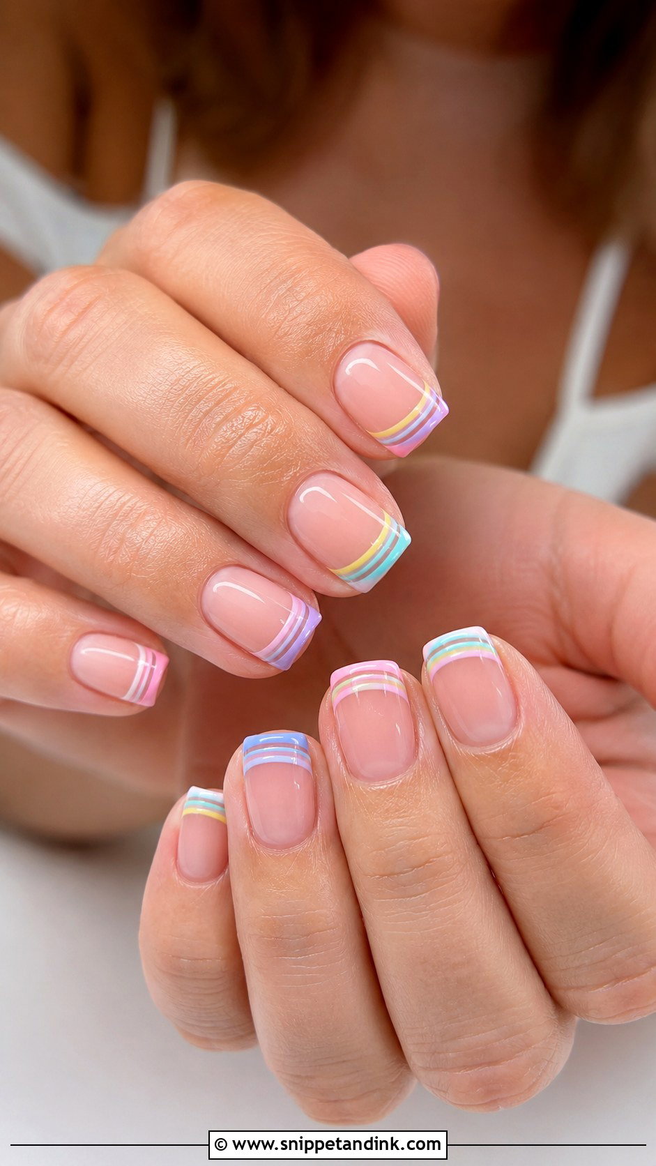 Funky Bridal French Tip Nails - Snippet and Ink - 20 Funky Bridal Nails