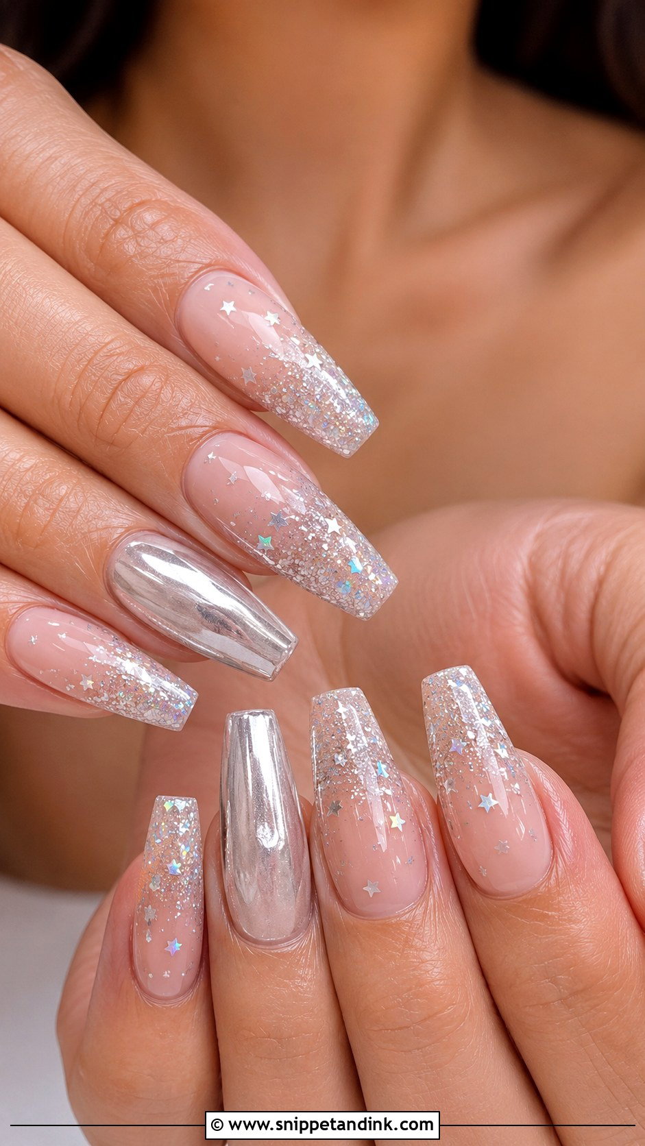 Funky Bridal Glitter Ombre Nails - Snippet and Ink - 20 Funky Bridal Nails