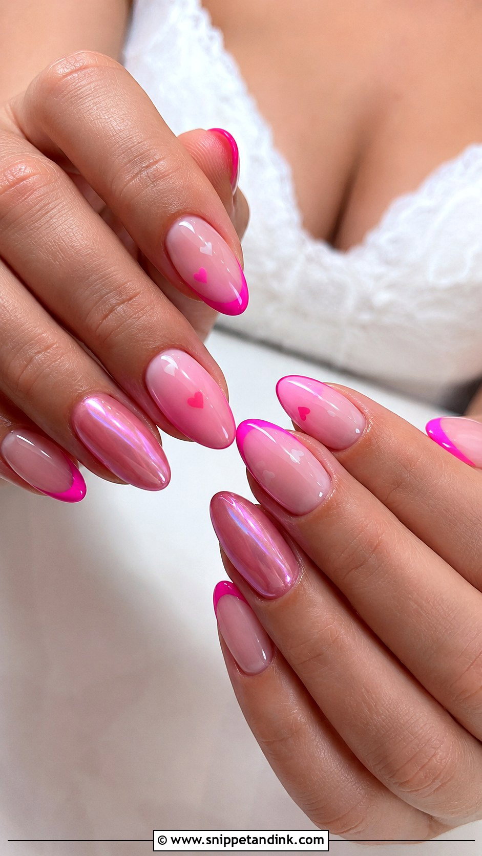 Funky Bridal Pink Nails - Snippet and Ink - 20 Funky Bridal Nails