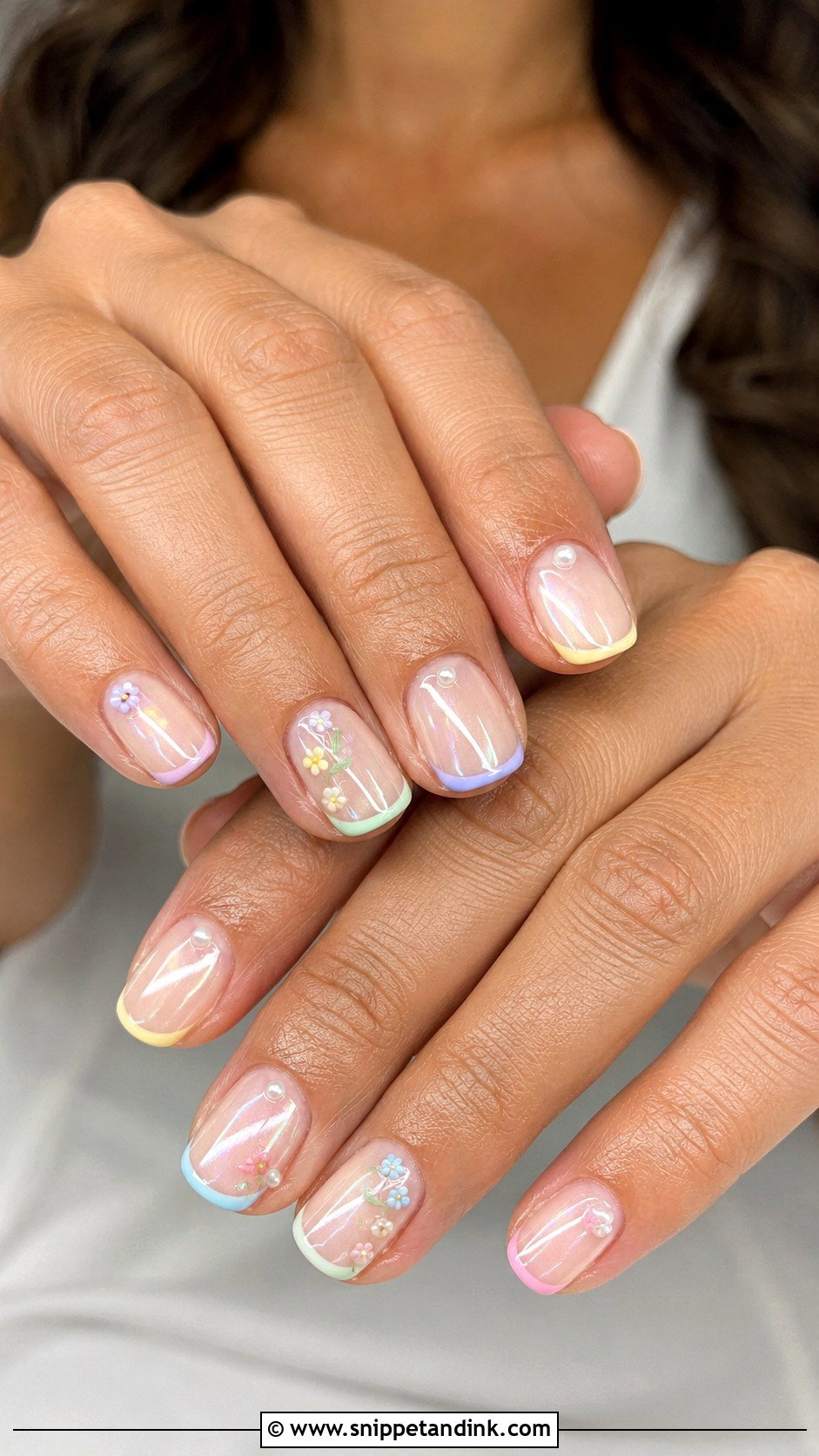 Funky Bridal Short Nails - Snippet and Ink - 20 Funky Bridal Nails