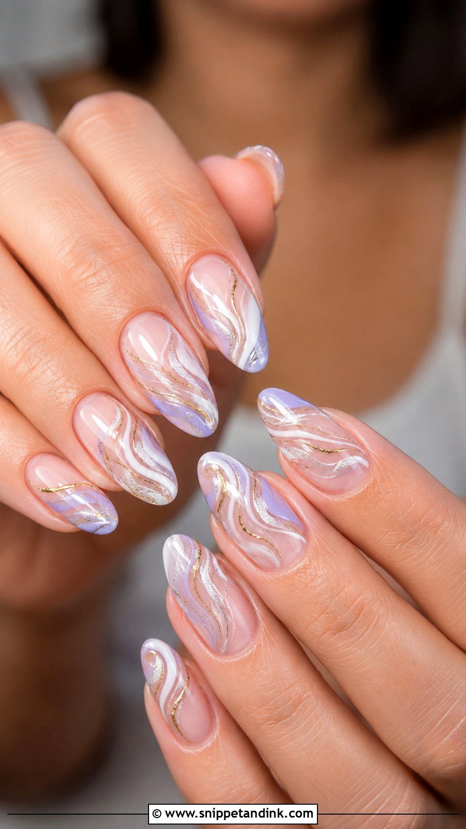 Funky Bridal Swirl Nails - Snippet and Ink - 20 Funky Bridal Nails
