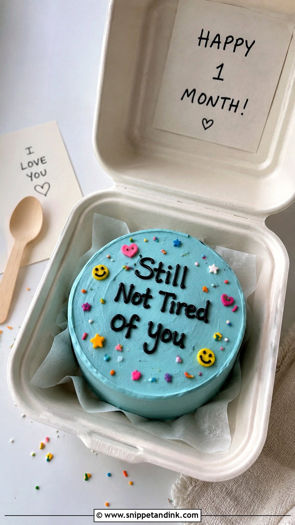 Funny 1 Month Anniversary Cake - Snippet and Ink - 20 1st Month Anniversary Cake Ideas