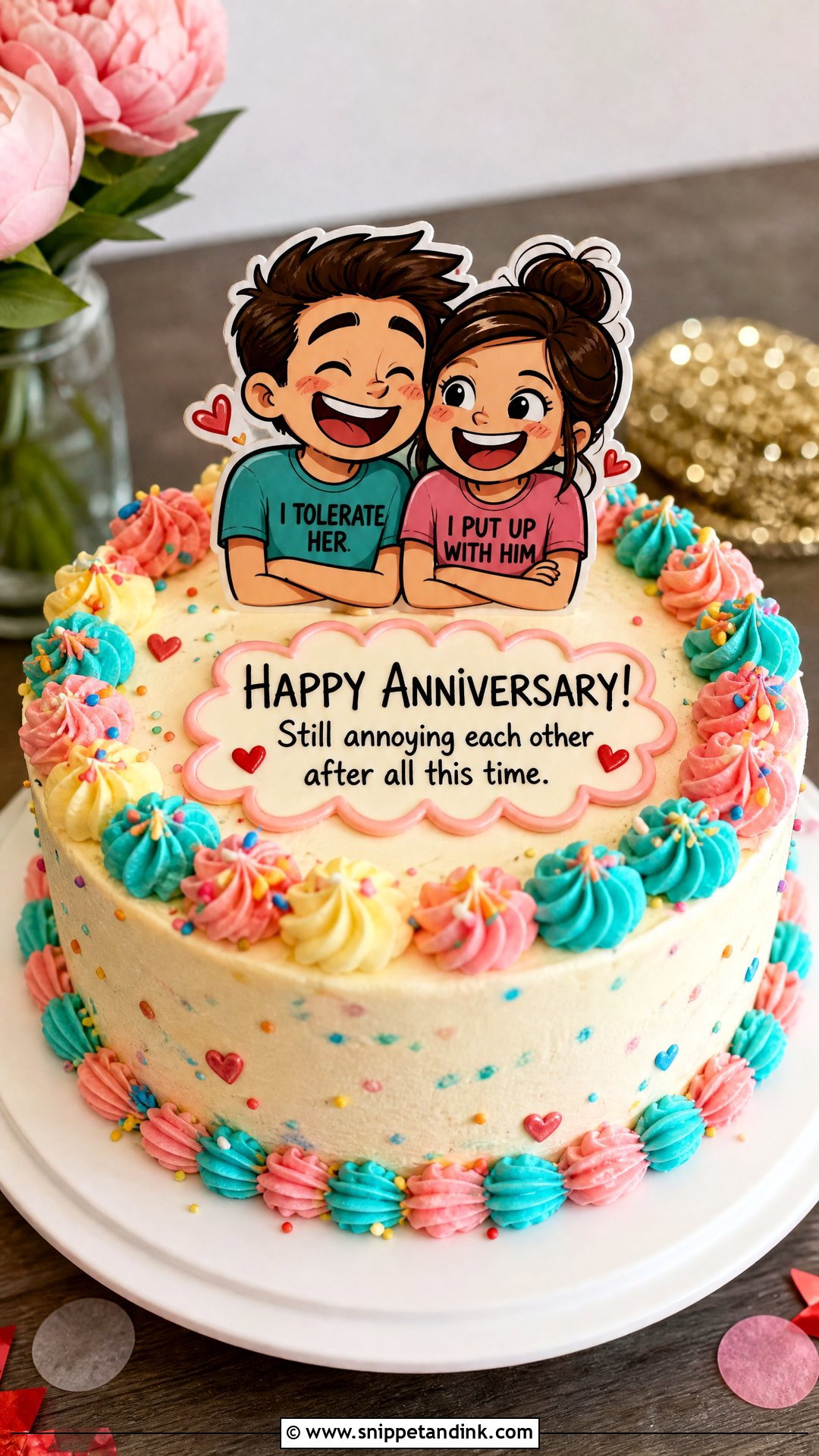 Funny Anniversary Cake - Snippet and Ink - 35 Happy Anniversary Cakes