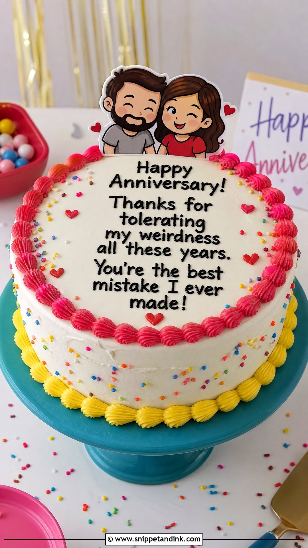 Funny Anniversary Cake - Snippet and Ink - 35 Anniversary Cake Ideas