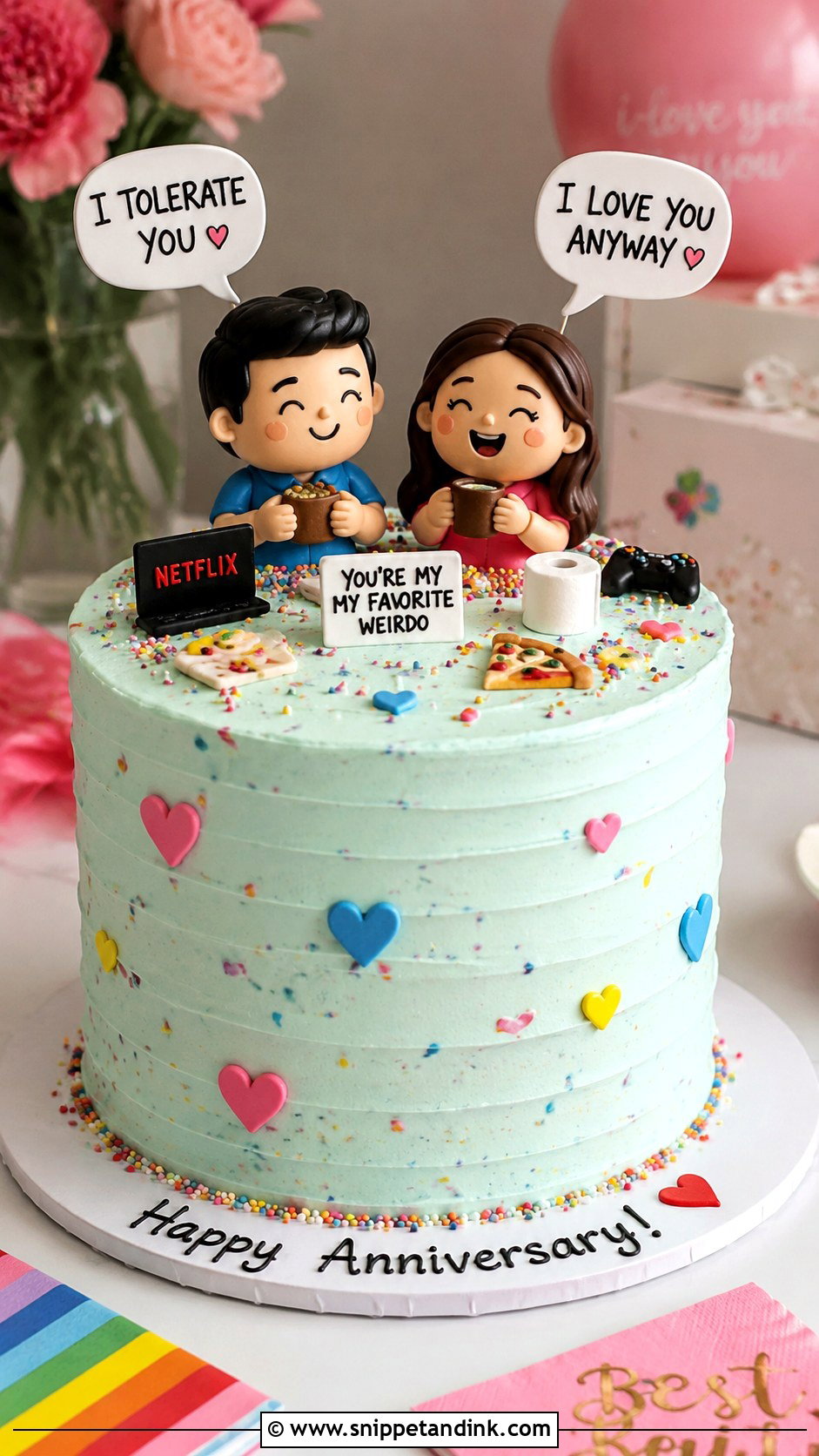 Funny Couple Cake - Snippet and Ink - 20 Couples Cake Ideas