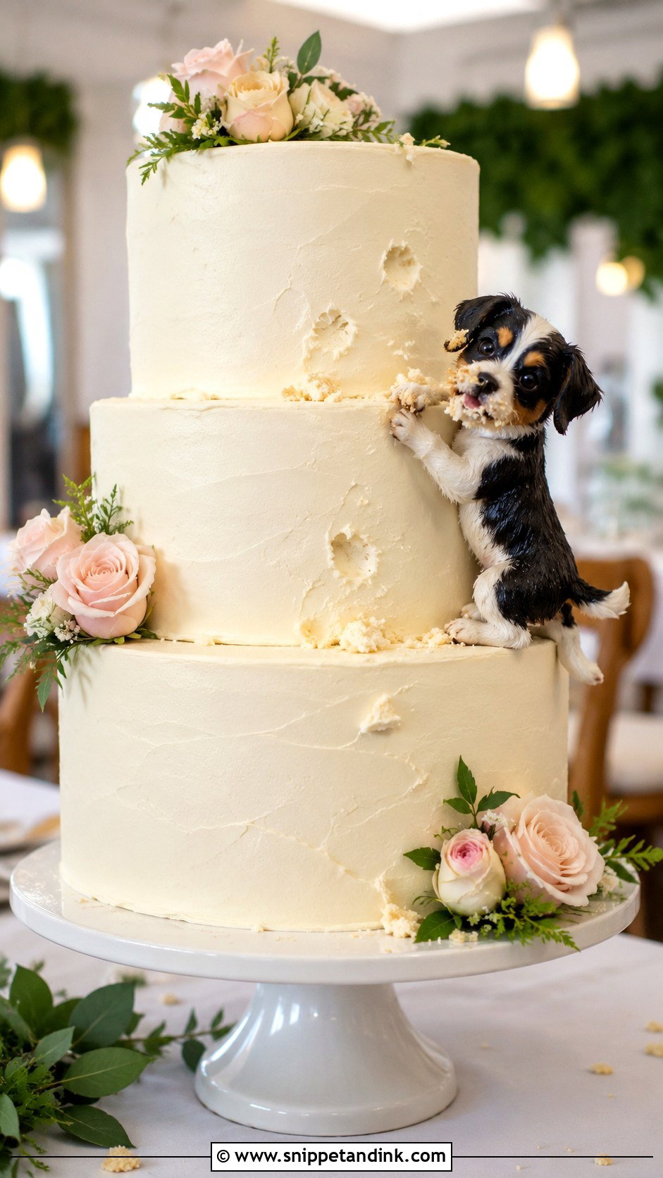Funny Dog Wedding Cake - Snippet and Ink - 25 Dog in Wedding Cake Ideas