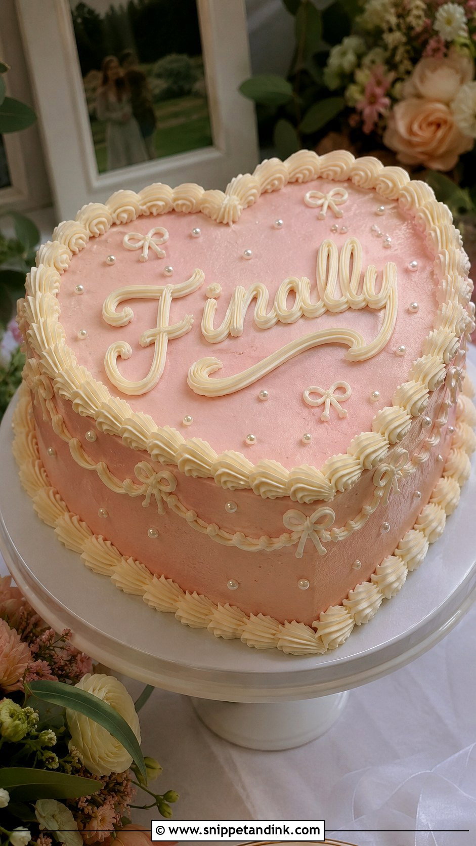Funny Wedding Cake With Finally - Snippet and Ink - 25 Wedding Cake Wording Ideas