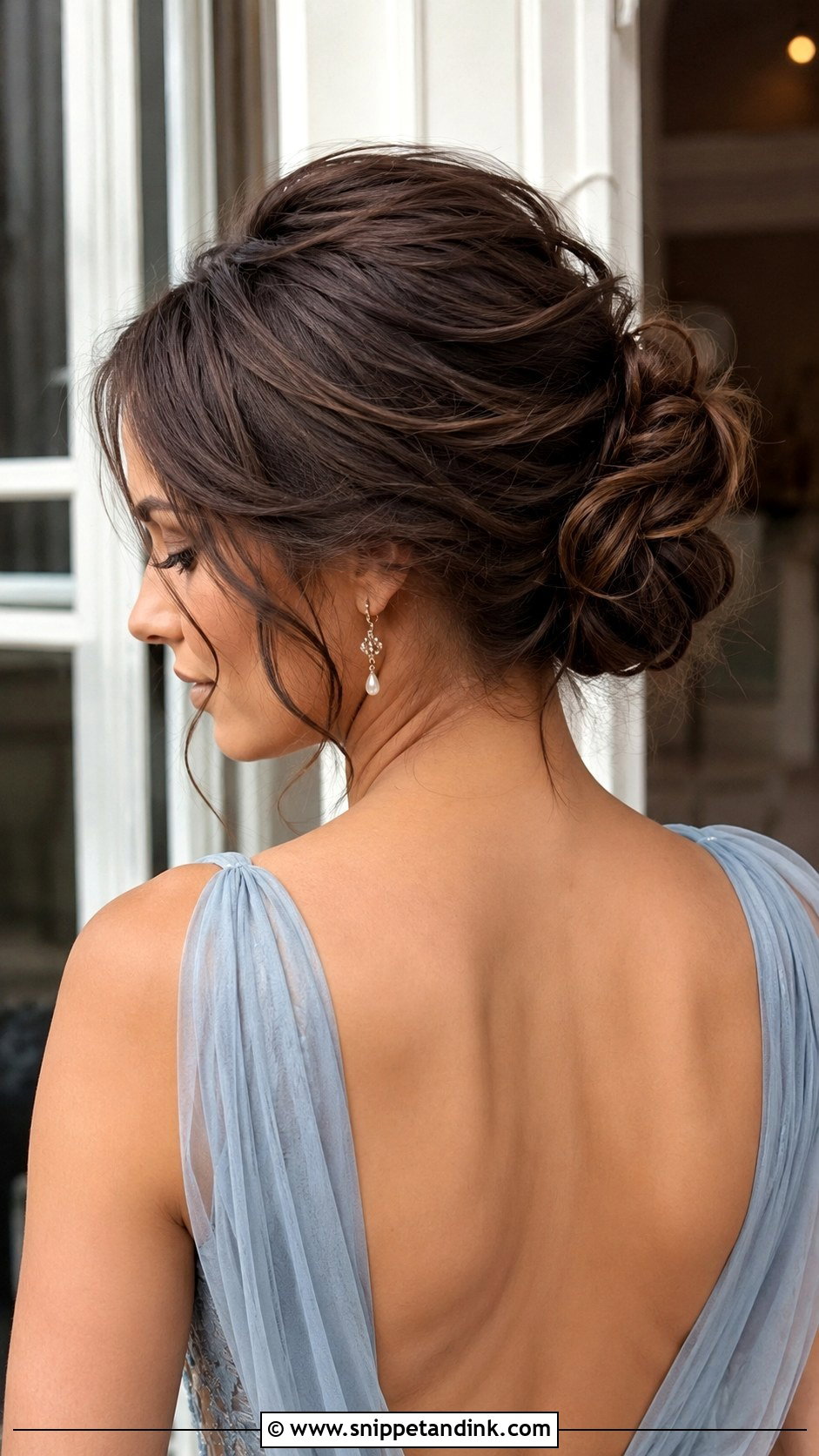Gala Dinner Messy Bun - Snippet and Ink - 20 Gala Dinner Hairstyle Ideas