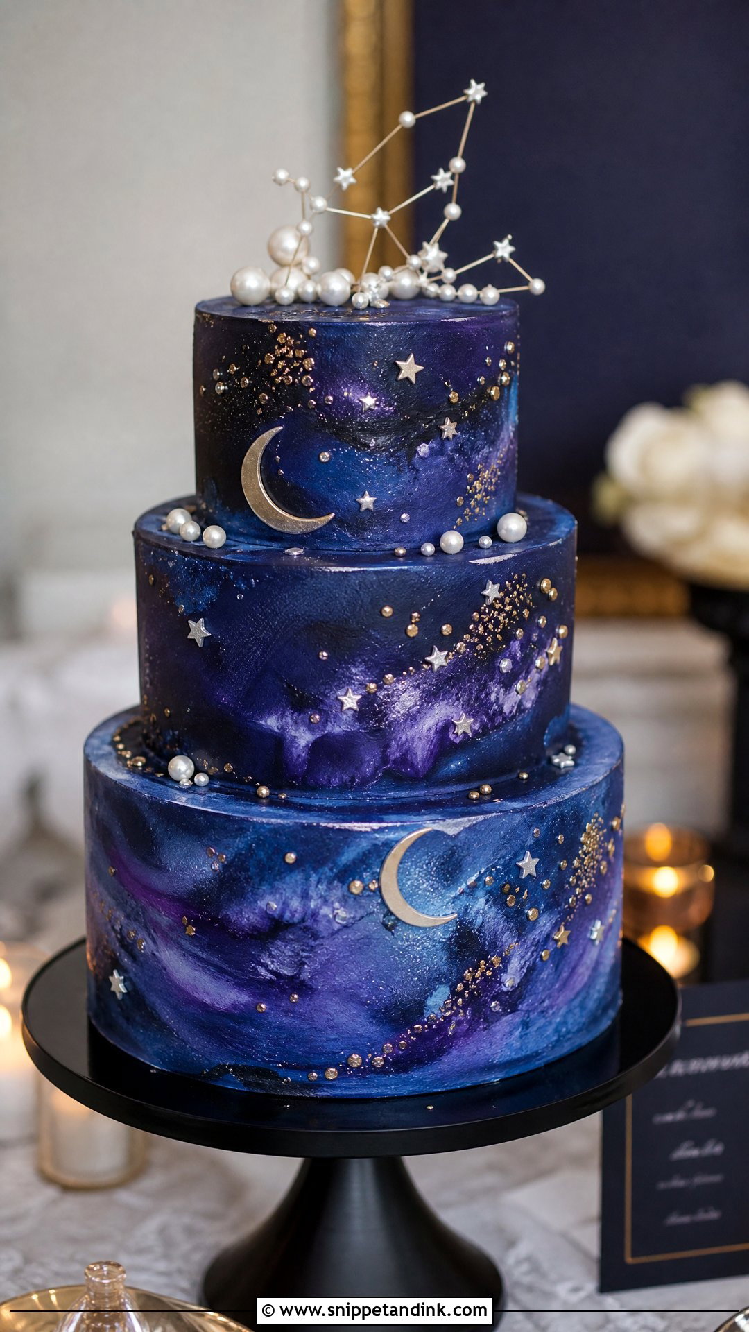 Galaxy Wedding Cake - Snippet and Ink - 30 Fantasy Cake Ideas for Wedding