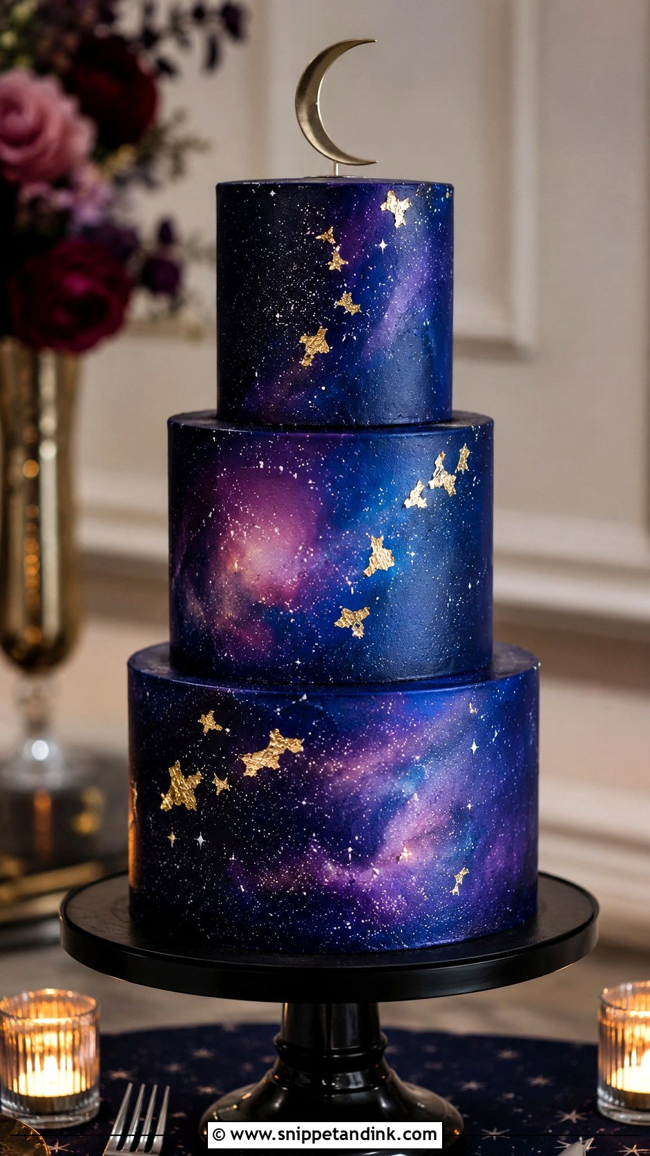Galaxy Wedding Cake - Snippet and Ink - 20 Cosmos Cake Ideas for Wedding