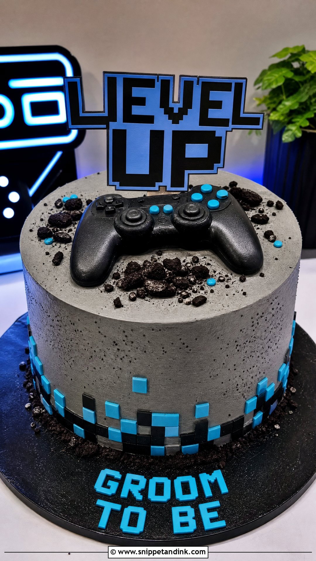 Gamer Groom Cake - Snippet and Ink - 25 Groom to Be Cake Ideas