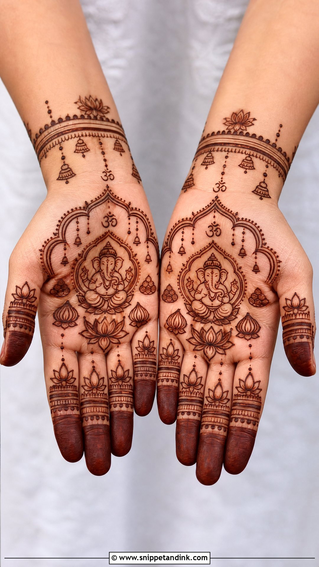 Ganpati Bappa Modak Mehndi Design - Snippet and Ink - 20 Ganpati Bappa Mehndi Design Ideas