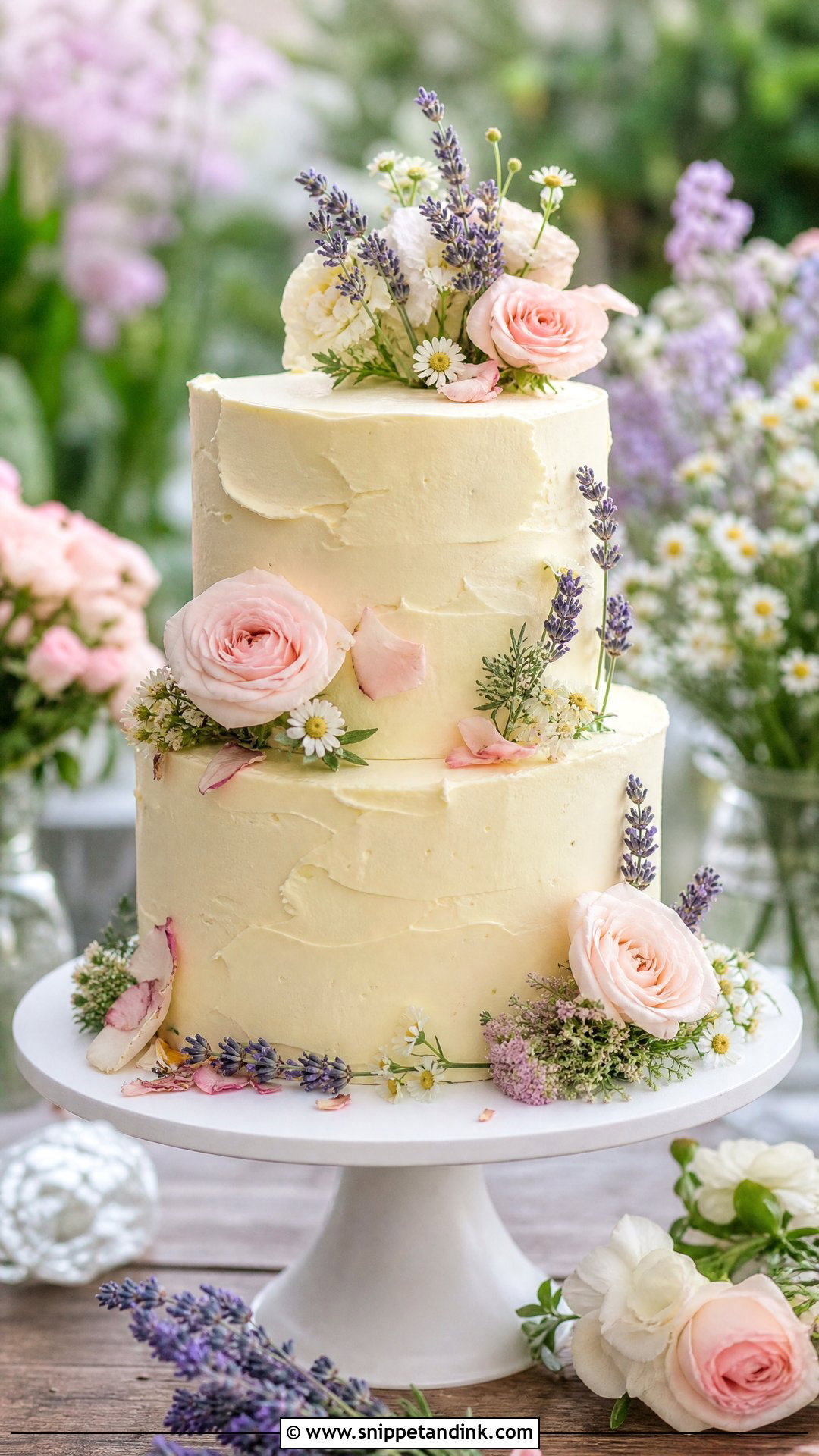 Garden Anniversary Cake - Snippet and Ink - 30 Anniversary Cake Aesthetic Ideas