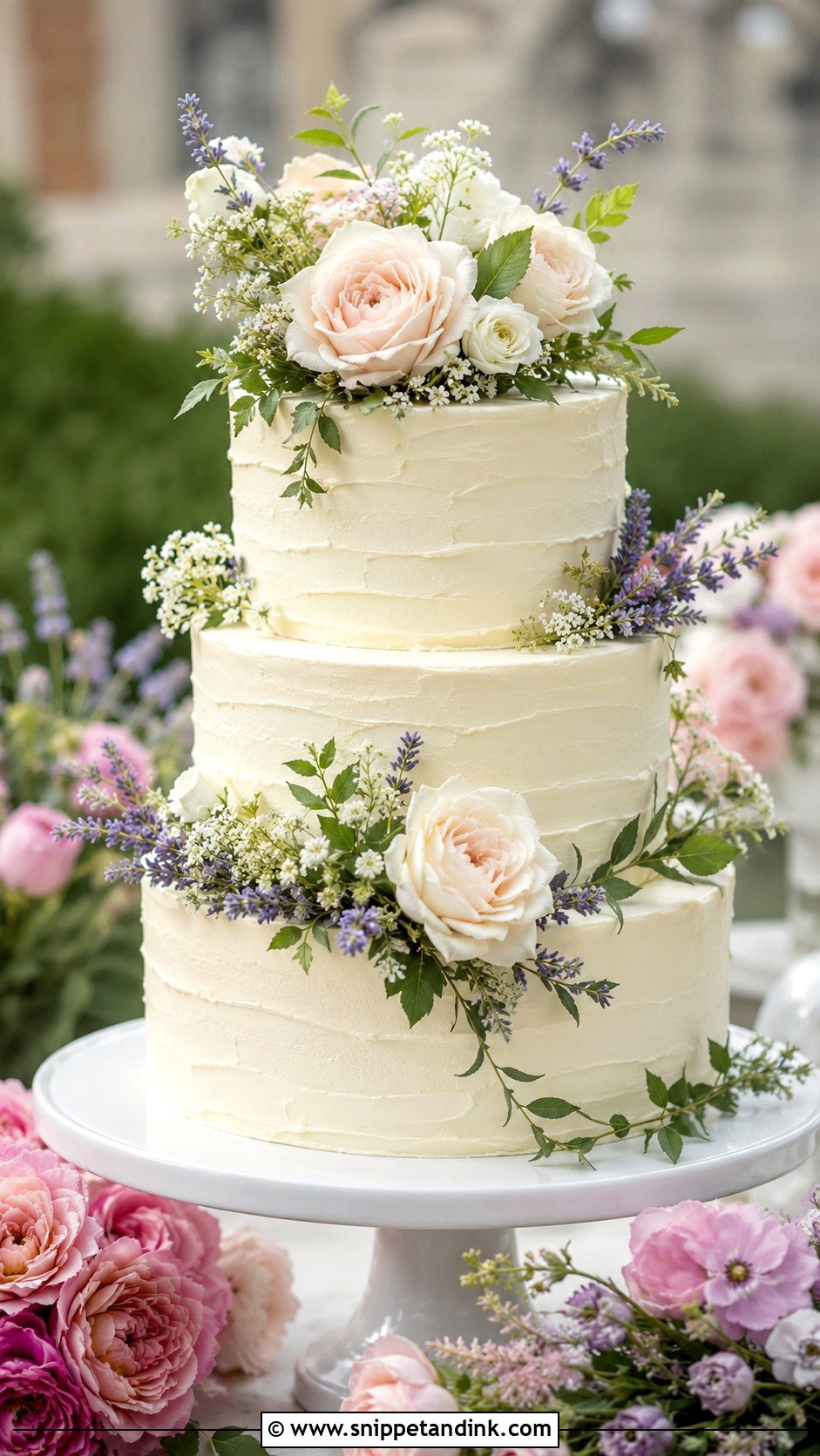 Garden Bridal Cake - Snippet and Ink - 20 Bridal Cakes