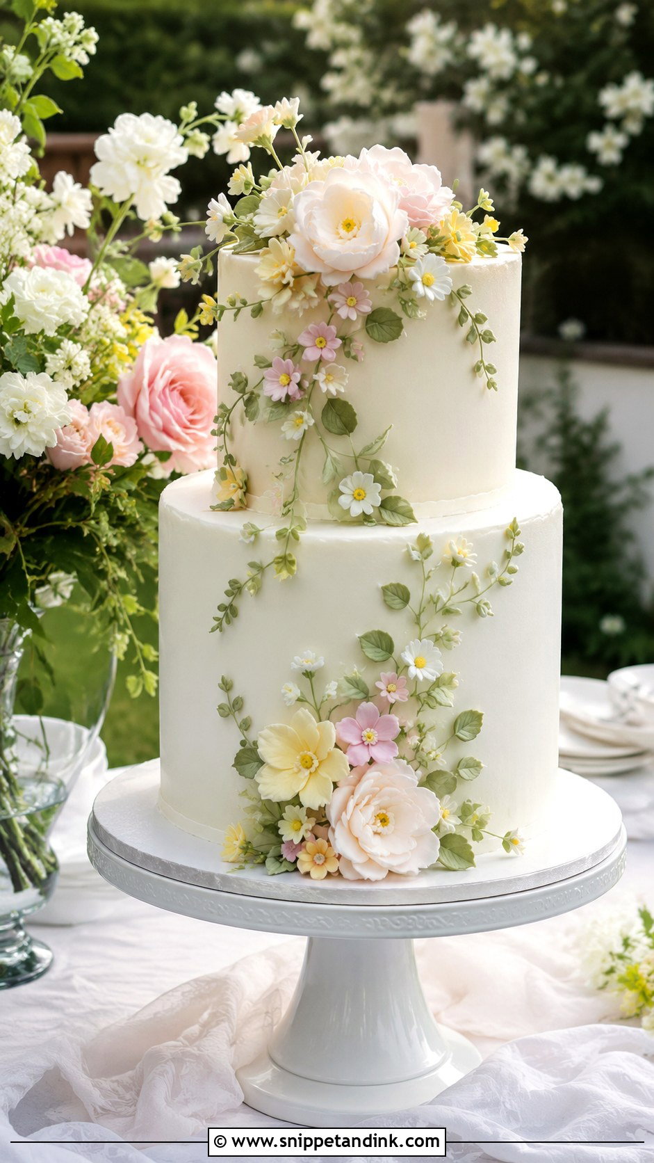 Garden Bride Cake - Snippet and Ink - 20 Bride Cake Ideas