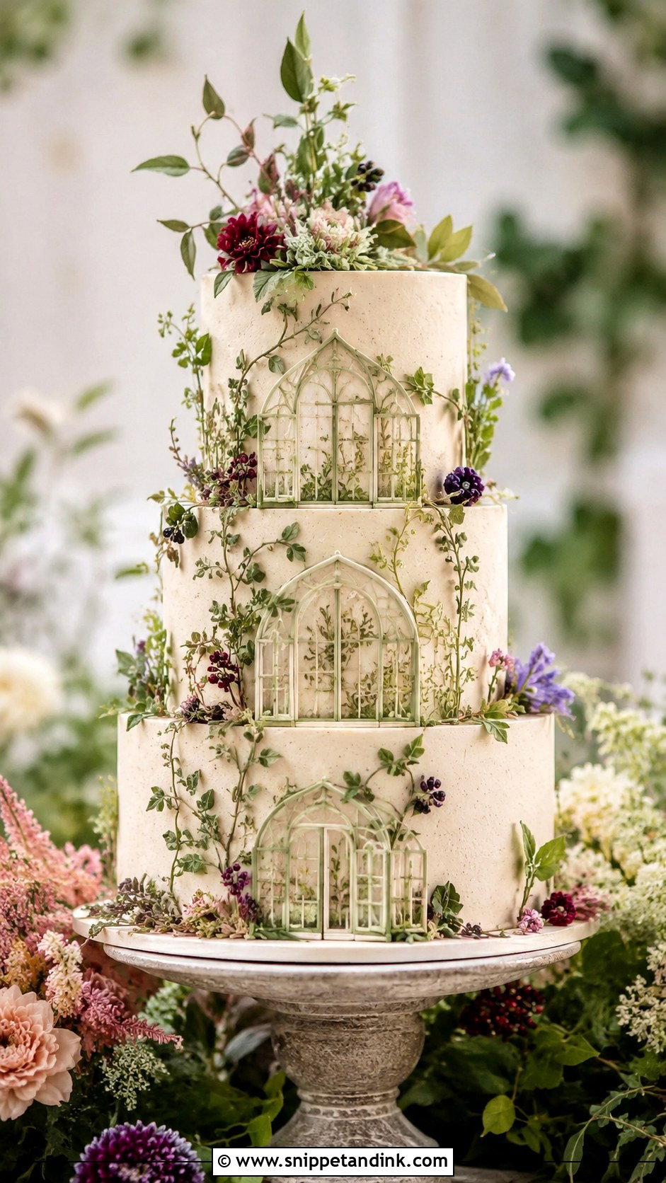 Garden Greenhouse Wedding Cake - Snippet and Ink - 30 Novelty Wedding Cakes