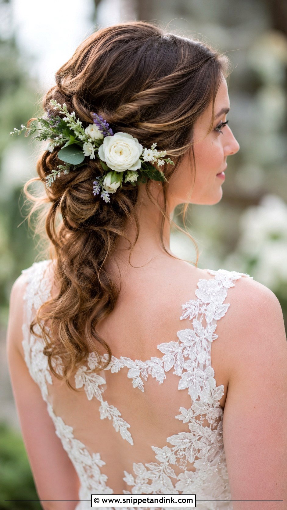 Garden Inspired Floral Wedding Hairstyle - Snippet and Ink - 30 Bride Wedding Hairstyles