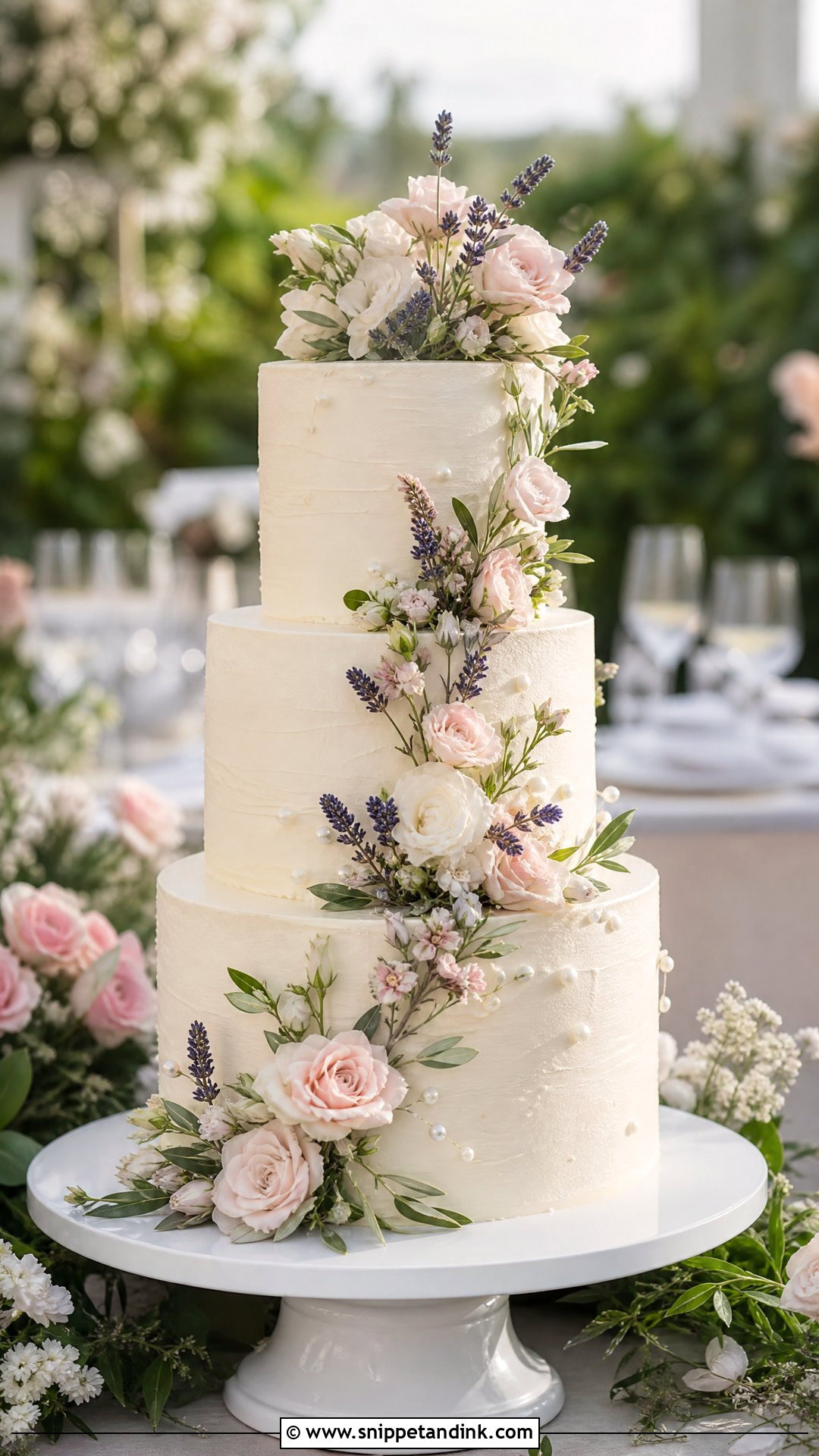 Garden Wedding Cake - Snippet and Ink - 25 Lady Cake Ideas for Wedding
