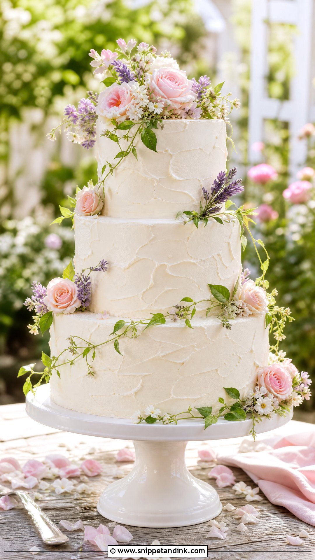 Garden Wedding Cake - Snippet and Ink - 25 Latest Cake Design Ideas for Wedding
