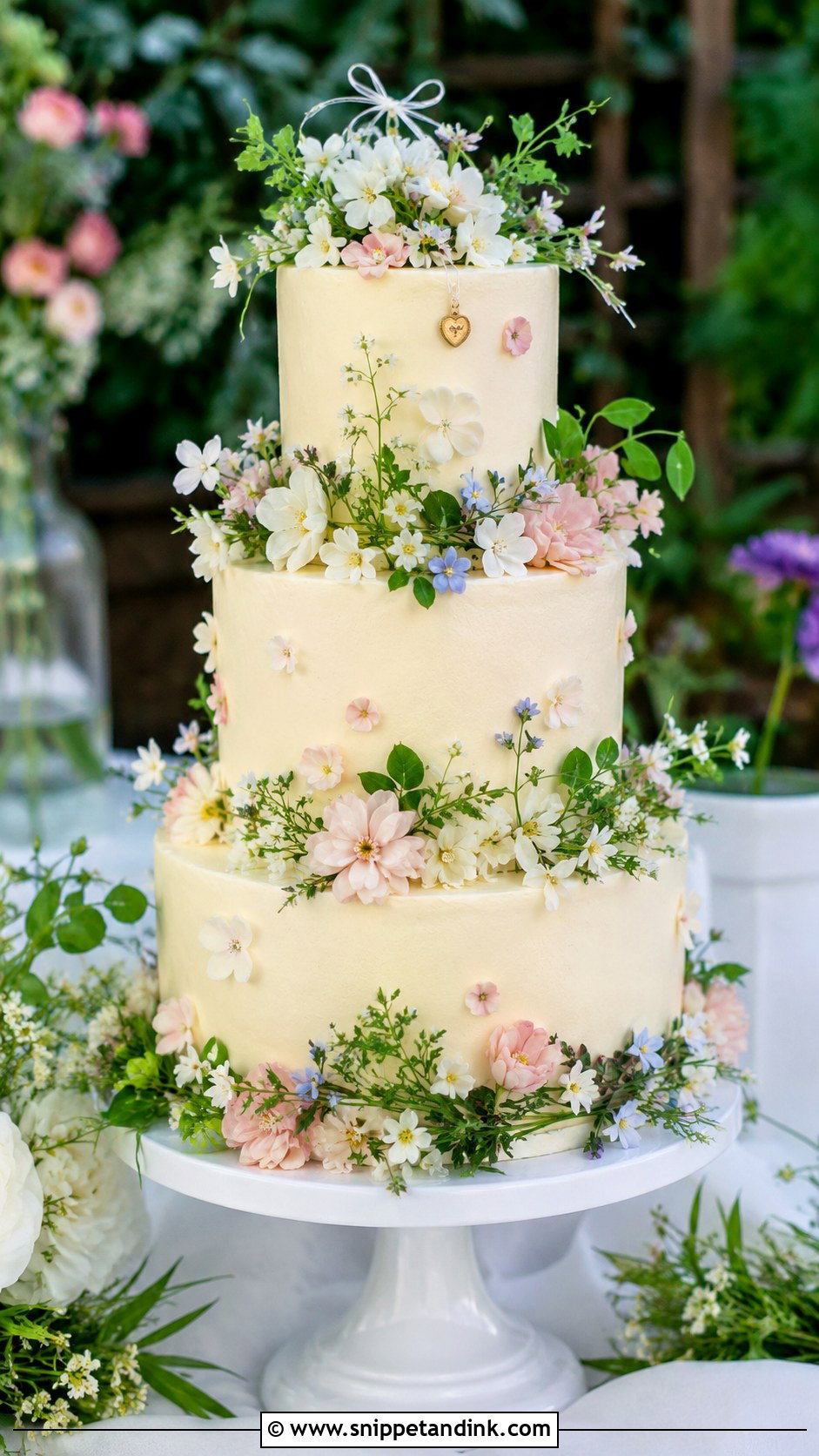 Garden Wedding Cake - Snippet and Ink - 20 Charm Cake Ideas for Wedding