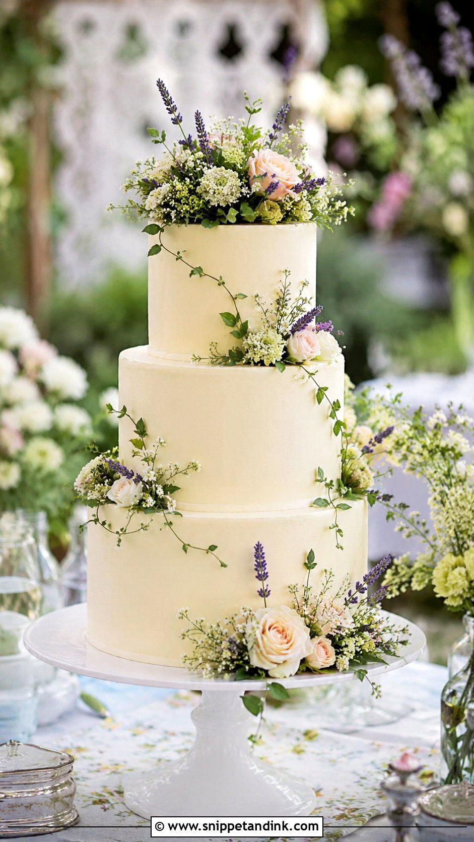 Garden Wedding Cake - Snippet and Ink - 25 Wedding Cake Gif