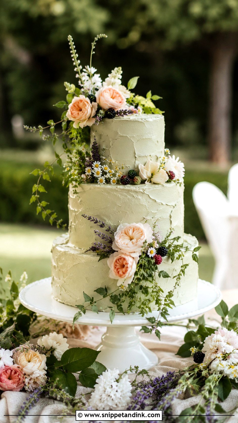 Garden Wedding Cake - Snippet and Ink - 20 Different Cake Ideas for Wedding