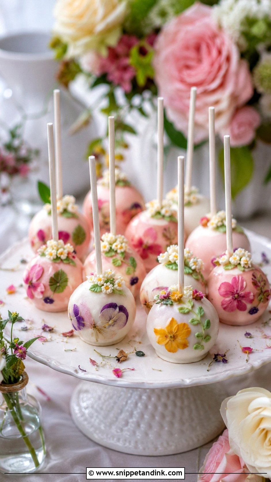 Garden Wedding Cake Pops - Snippet and Ink - 30 Cake Pops Ideas for Wedding