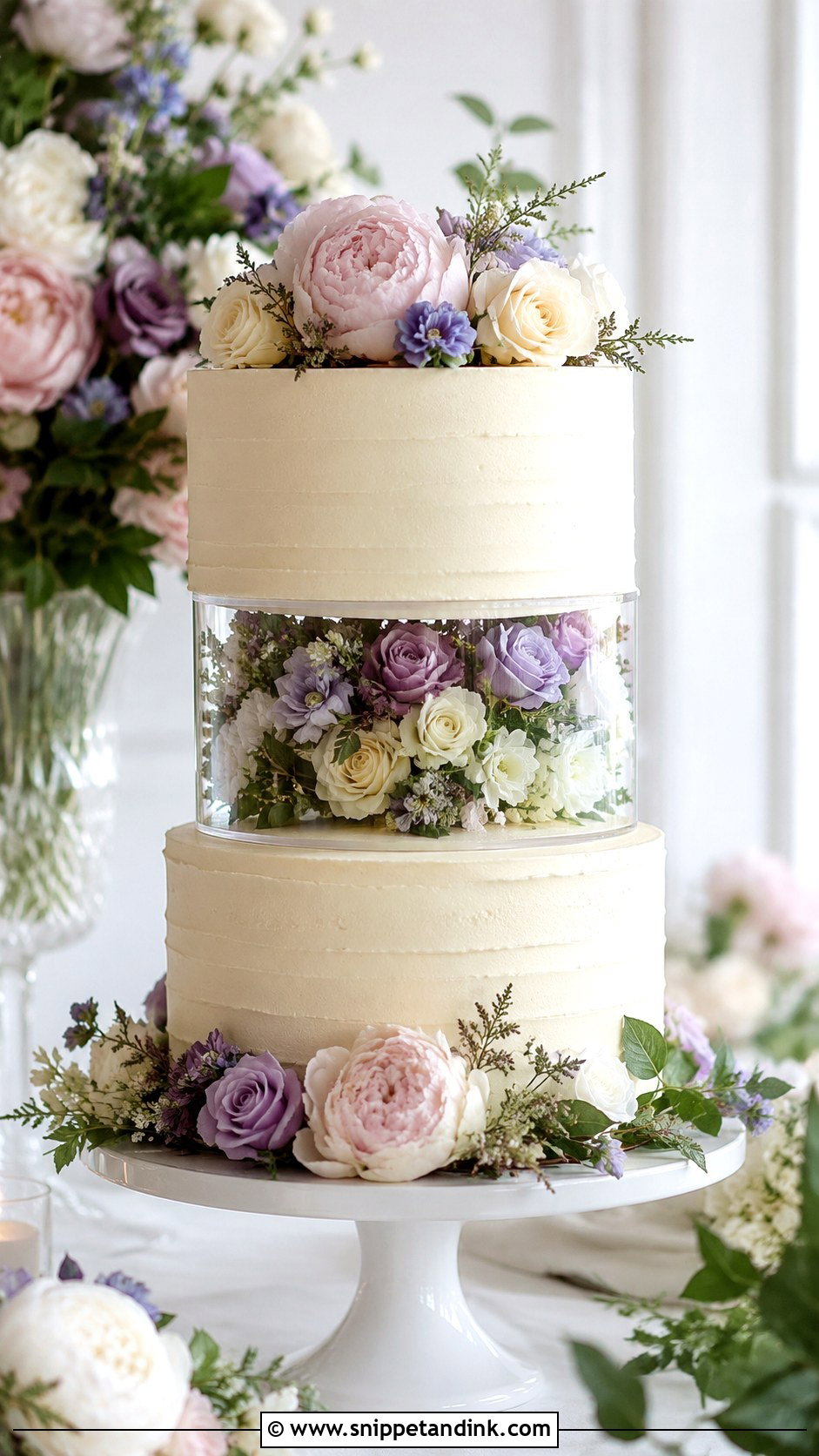 Garden Wedding Cake Separator - Snippet and Ink - 25 Wedding Cake Separators
