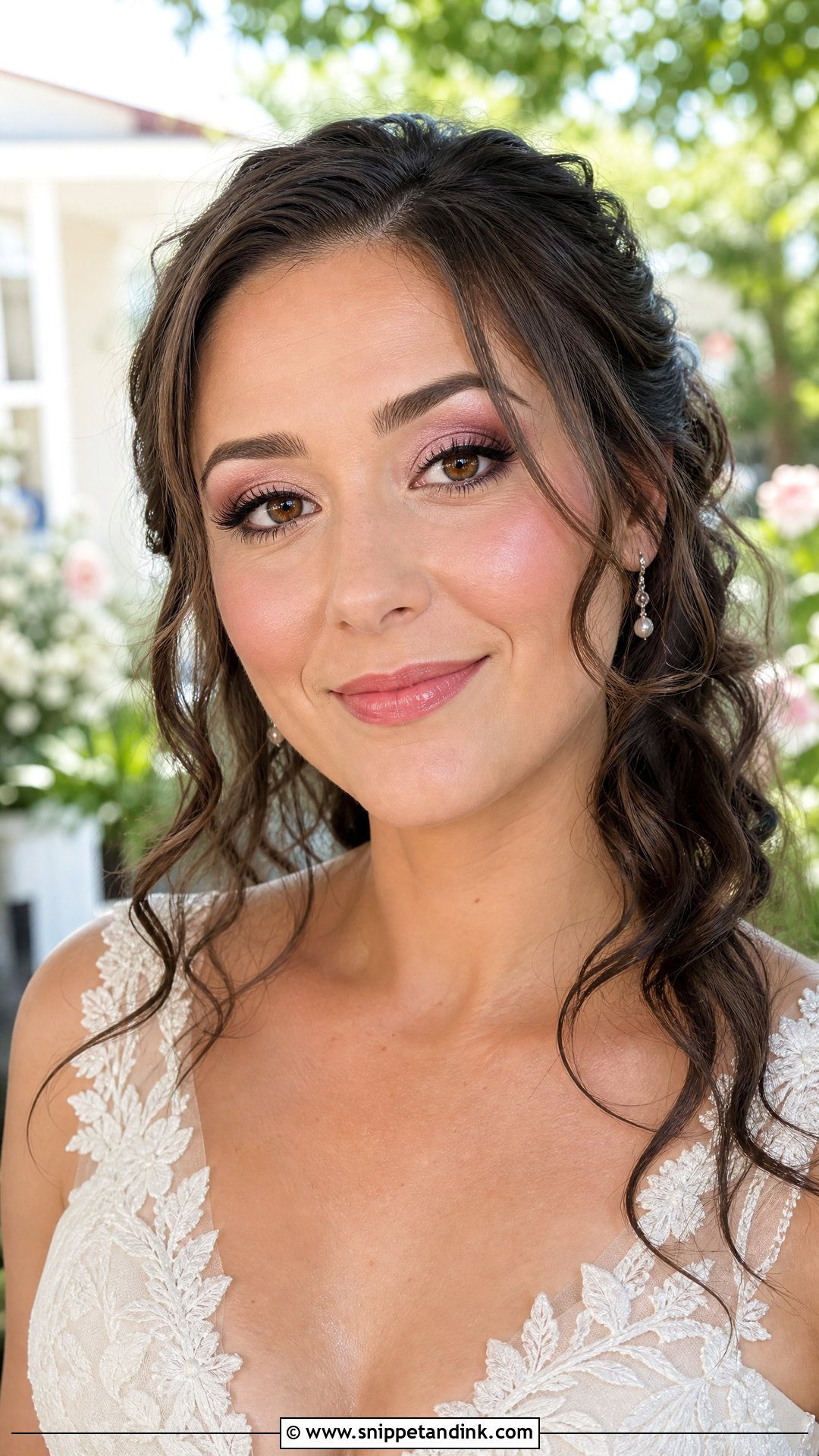 Garden Wedding Makeup For Brown Eyes - Snippet and Ink - 30 Natural Wedding Makeup for Brown Eyes