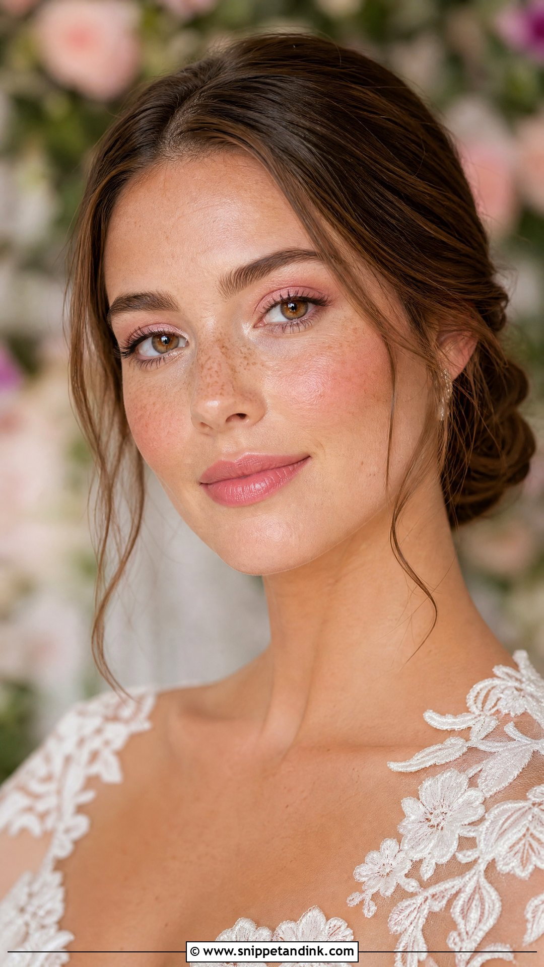 Garden Wedding Makeup With Freckles - Snippet and Ink - 20 Wedding Makeup Freckles